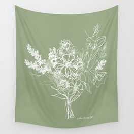 sage bouquet Wall Tapestry