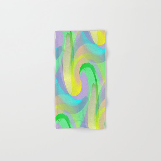 Soft Rainbow Abstract - Painterly Hand & Bath Towel