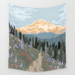 Mount Rainier National Park Wall Tapestry