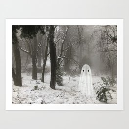 Ghost, winter Art Print