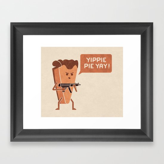 Pie Hard Framed Art Print
