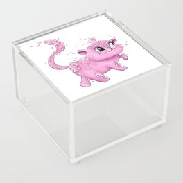 An awesome digital art of the fantastic kitten - the spirit of blooming sakura Acrylic Box