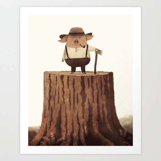 Lumberpig Art Print