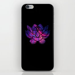 Lotus Flower Meditation iPhone Skin