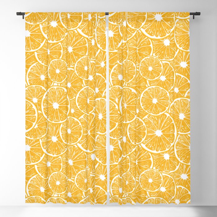 Orange slices pattern design Blackout Curtain