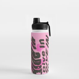 "Dive In" Pink Sea Jellies Water Bottle