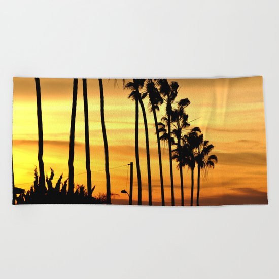 CALIFORNIA SUNSET Beach Towel