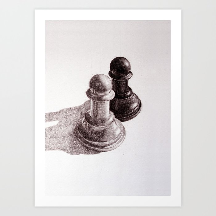 Chess Pawns Art Print by Boriana Giormova | Society6