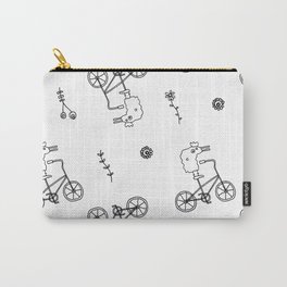 chicken on a bike pattern Carry-All Pouch