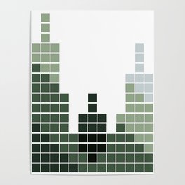 Mountains (Pixels) Poster