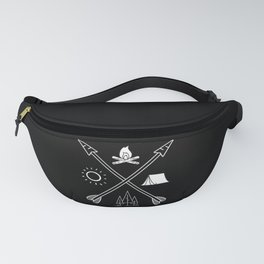 CAMPING ADVENTURE ARROWS AND CAMPFIRE DESIGN Fanny Pack