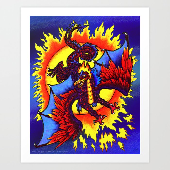 Sun Dragon Art Print