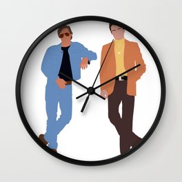 Once Upon Time In Hollywood - 2019 - Leonardo DiCaprio & Brad Pitt Wall Clock