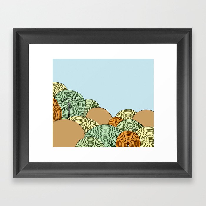Hills Framed Art Print