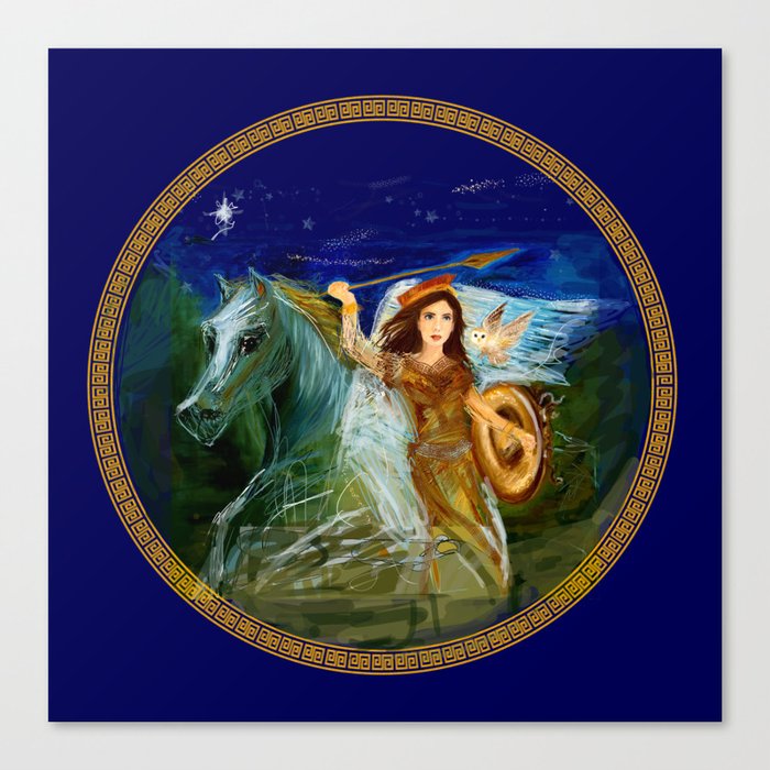 Athena – Mythology Painting Canvas Print