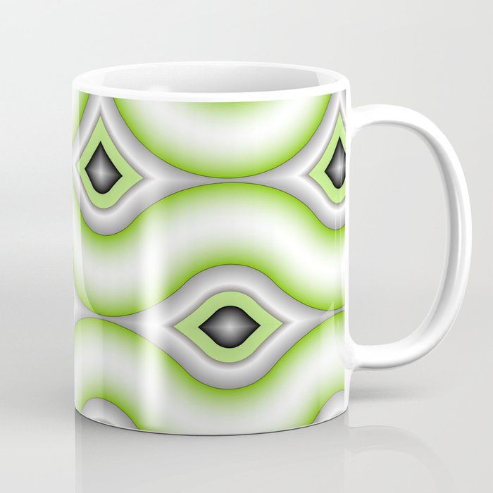 Motions, Modern Fractal Art Pattern Coffee Mug