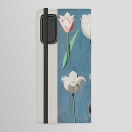 Flower Market Amsterdam Vintage Watercolor Tulips Abstract Floral Android Wallet Case