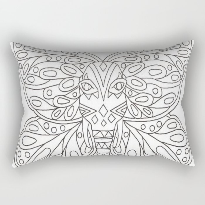 Mariposa/Elefante Rectangular Pillow