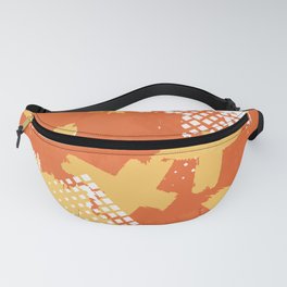 Abstract seamless vintage pattern. Repetitive color texture. Vintage grunge surface paint smears Fanny Pack
