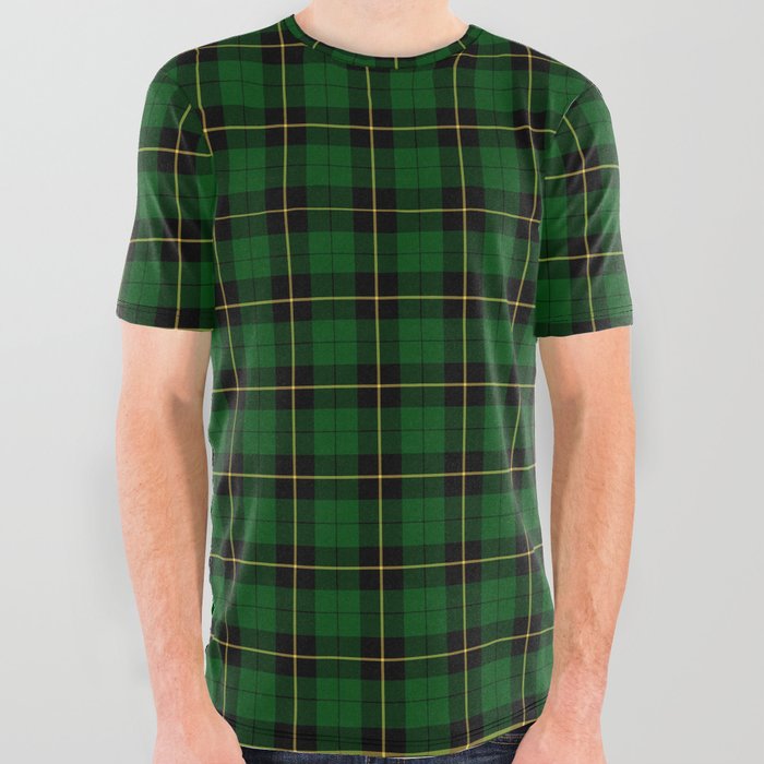 Clan Wallace Hunting Tartan All Over Graphic Tee