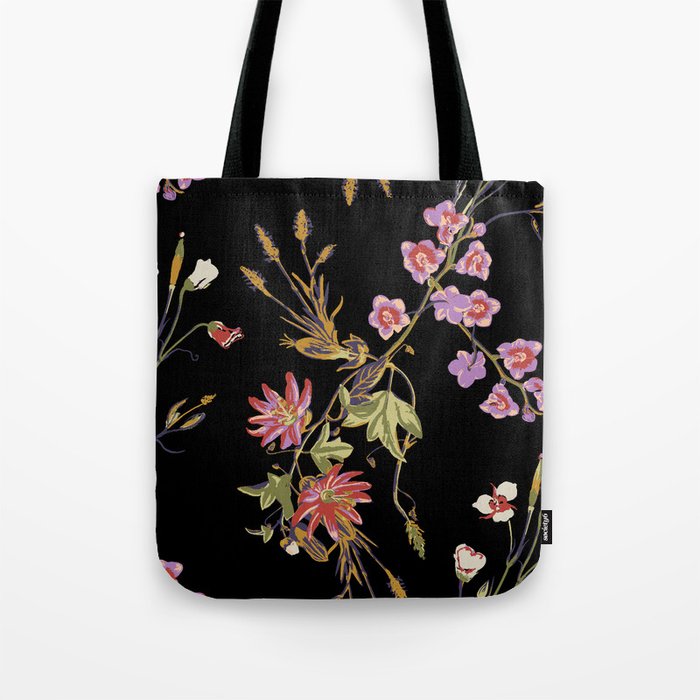 Wild retro flower Tote Bag
