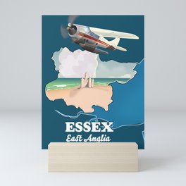 Essex East Anglia map Mini Art Print