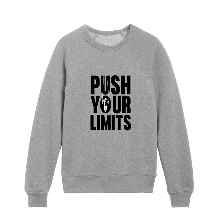 Push Your Limits Gym Kids Crewneck