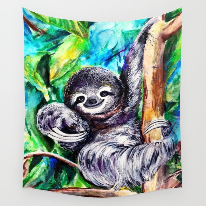 Sloth Wall Tapestry