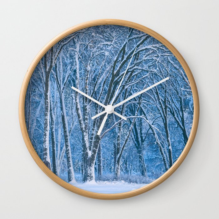 White Forest Wall Clock