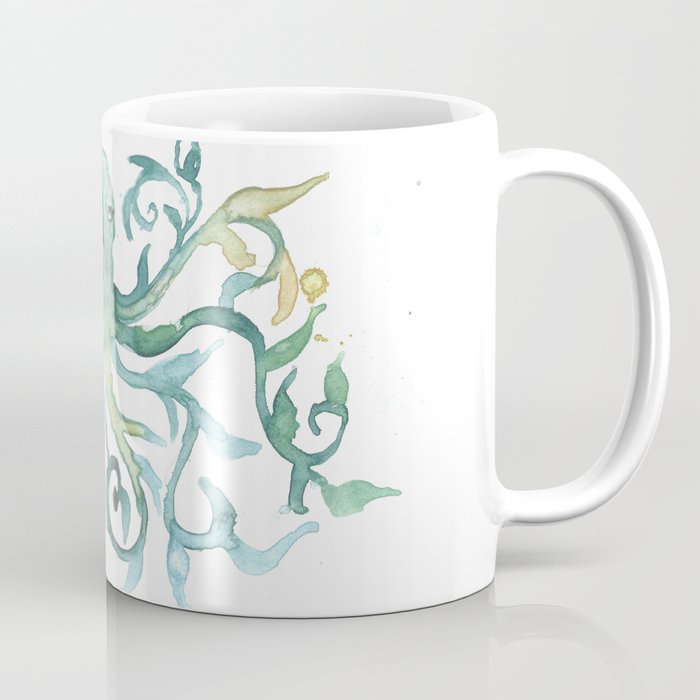 Whimsical kelp Octopus Coffee Mug