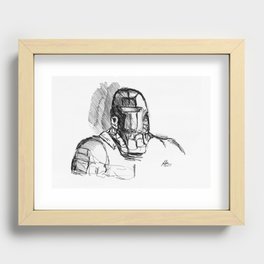 Warbot Sketch #067 Recessed Framed Print