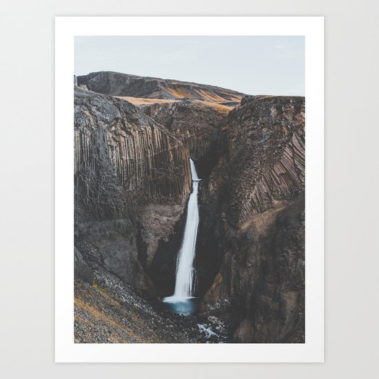 Hengifoss, Iceland X Art Print