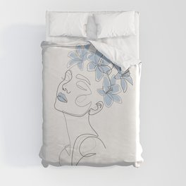 Blue Lily Beauty Duvet Cover