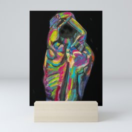 Embrace in Dance colorful Mini Art Print