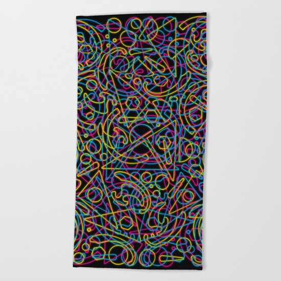 cmyk Beach Towel