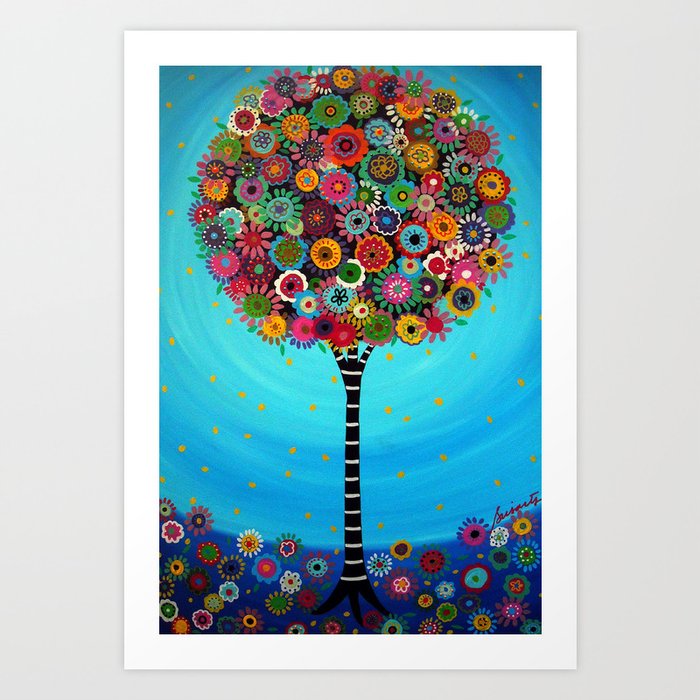 Tree of Life by Pristine Cartera Turkus Art Print