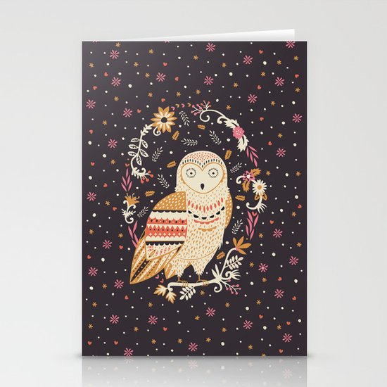 Snowy Owl Stationery Cards