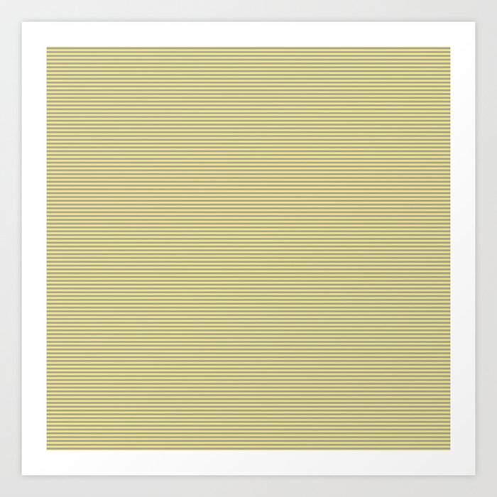 Seersucker Yellow and Grey | Color of the Year 2021 Art Print