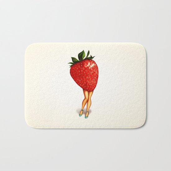 Strawberry Girl Bath Mat