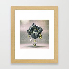 The pixel junk Framed Art Print
