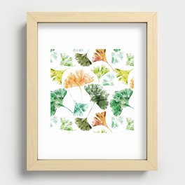 Ginkgo Leaves Recessed Framed Print