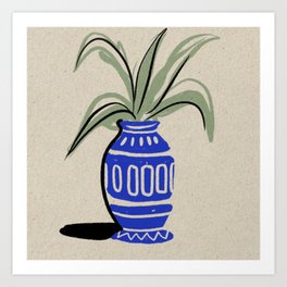 Desert Sketch Series no 3 - Potted Agave Art Print