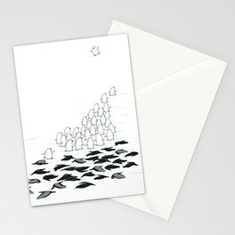 suit down Stationery Cards
