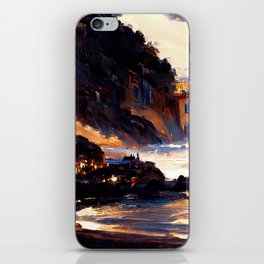 Sunset on the Italian Riviera iPhone Skin