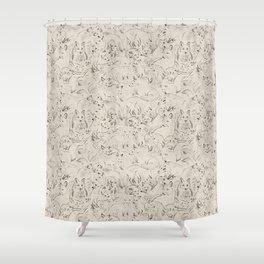 Resting foxes Shower Curtain
