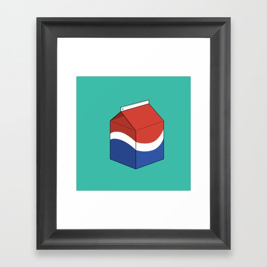 Pepsi in a box Framed Art Print