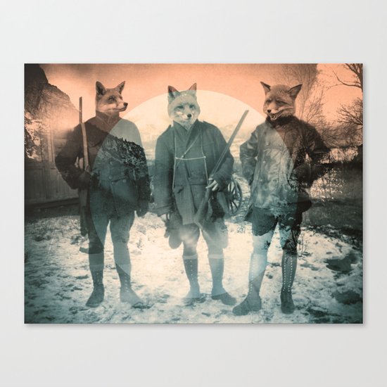 Fox Hunt Canvas Print