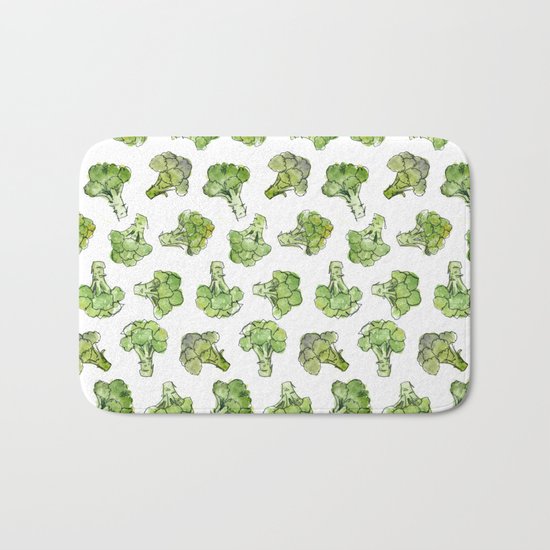 Broccoli - Scattered Bath Mat