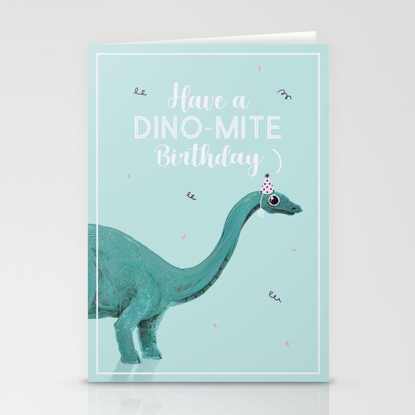 Have a dino-mite Birthday Stationery Cards