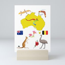 Australian icons Mini Art Print